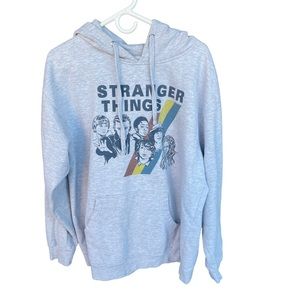 Netflix Stranger Things Light Gray Hoodie Unisex Size 2X